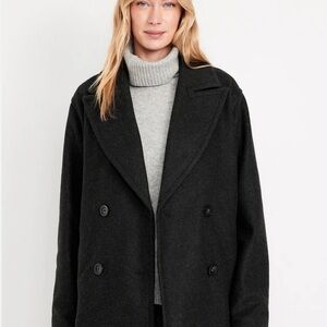 Old Navy Classic Black double breasted Pea Coat